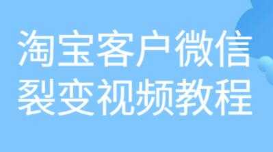 图片[1]-《淘宝客户微信裂变》培训课程视频教程-59爱分享