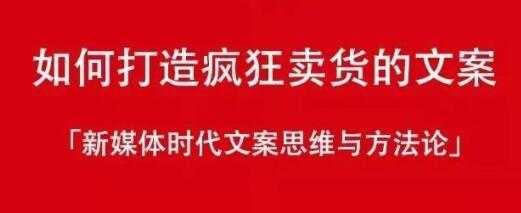 图片[1]-新媒体时代《如何打造疯狂卖货文案》文案思维与方法论-59爱分享