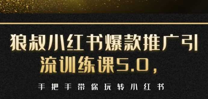小红书爆款推广引流训练课5.0，手把手带你玩转小红书（17节实操视频+话术）-59爱分享
