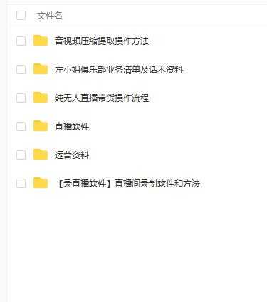 左小姐-直播带货俱乐部十三行、无人直播，全套教程附：工具、文档、话术资料-59爱分享