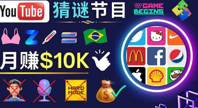 适合新手的视频剪辑方法，搜集图片制作猜谜游戏Youtube视频月入过万美元-59爱分享