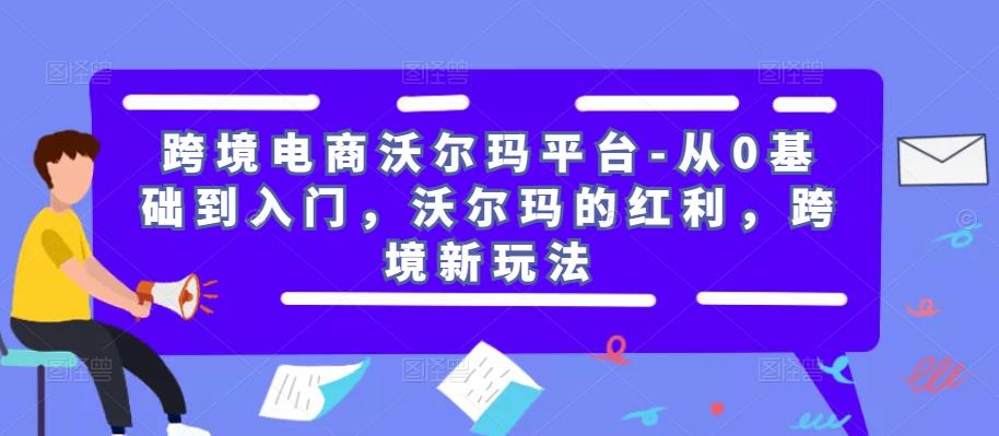 跨境电商沃尔玛平台-从0基础到入门，沃尔玛的红利，跨境新玩法-59爱分享