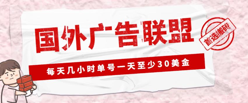 外面收费1980的最新国外LEAD广告联盟搬砖项目，单号一天至少30美金【详细玩法教程】-59爱分享