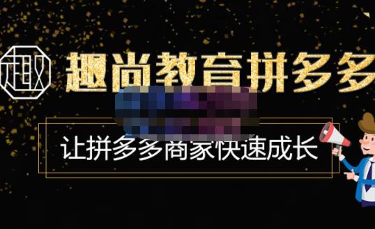 趣尚教育·拼多多运营实操VIP特训营，让拼多多商家快速成长-价值3180元-59爱分享