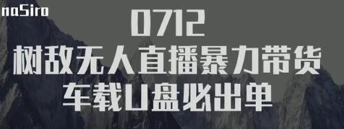 树敌‮习研‬社抖音无人直播暴力带货车载U盘必出单，单号单日产出300纯利润-59爱分享