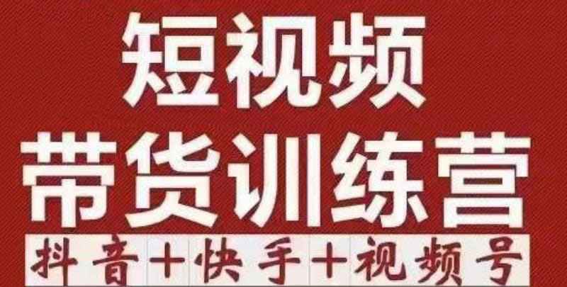 短视频带货特训营（第12期）抖音+快手+视频号：收益巨大，简单粗暴！-59爱分享