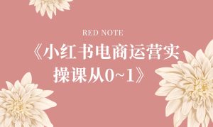 图片[1]-阿静老师《小红书电商运营实操课从0~1》-59爱分享